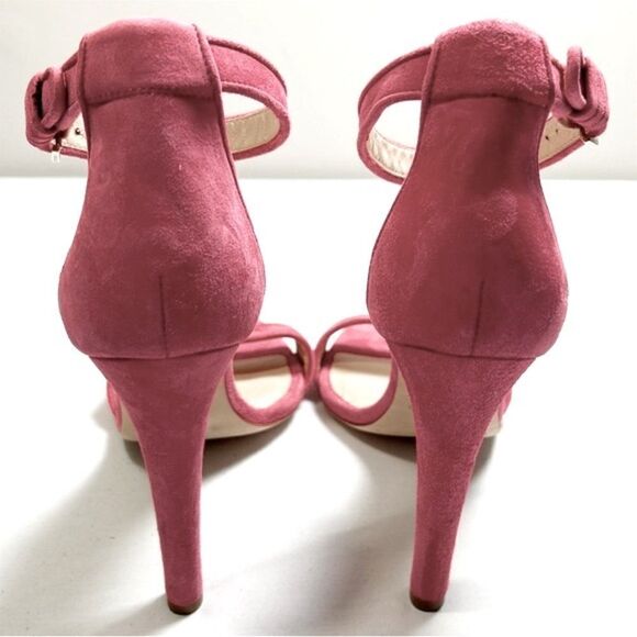 NWOT Club Monaco Suede Open-Toe Stilettos - Picture 6 of 7